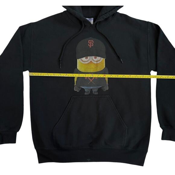 San Francisco SF Giants MLB MINION Hoodie Sweater Pullover Black Size Small Mens - Picture 4 of 10